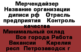 Мерчендайзер › Название организации ­ диписи.рф › Отрасль предприятия ­ Контроль качества › Минимальный оклад ­ 20 000 - Все города Работа » Вакансии   . Карелия респ.,Петрозаводск г.